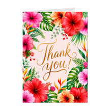 Load image into Gallery viewer, Exotic Flower Mix - Colorful Flowers - Thank You Greeting Card - Gratitude
