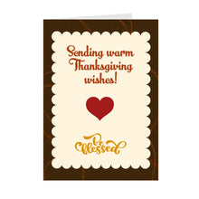 Load image into Gallery viewer, Heart Be Blessed - Black Stationery Thanksgiving Cards Front