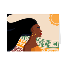 Load image into Gallery viewer, Amazing Loved Phenomenal - Black Woman - Black Card Shop (Sun) Front
