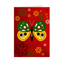 Load image into Gallery viewer, Colors of Africa Butterfly - Black Stationery Card Shop Front
