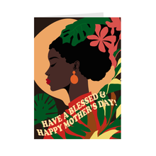 Load image into Gallery viewer, Blessed One - African American Woman - Black Card Shop Front