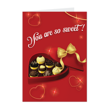 Load image into Gallery viewer, Heart Box of Cupcakes - Sweet - Valentine's Day Cards