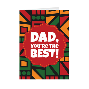 Dad You're The Best Award - Father's Day Greeting Cards Front