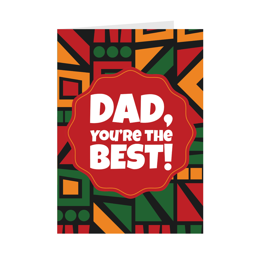 Dad You're The Best Award - Father's Day Greeting Cards Front