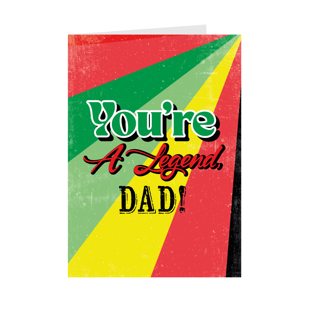 You're A Legend Dad - Black Card Shop Front