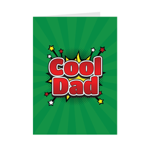 Load image into Gallery viewer, Cool Dad Energy - African American Dad - Father&#39;s Day Card (Green) Front