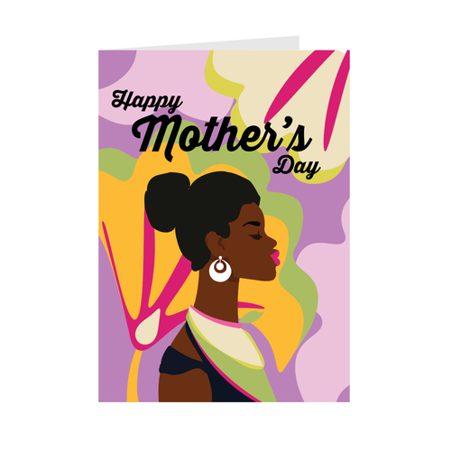Bright Energy - African American Woman - Mother's Day Cards Front