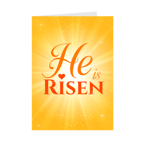 He Is Risen - Happy Easter Greeting Card Shop Front