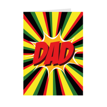 Load image into Gallery viewer, Spotlight on Dad - Black Card Shop (Red) Front