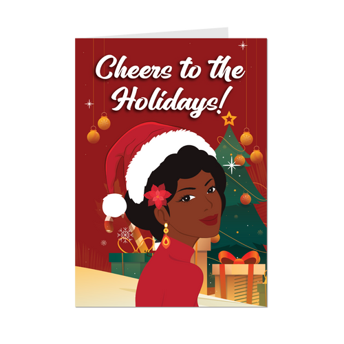 Gifted with a Joyful Heart - African American Woman - Christmas Card Shop