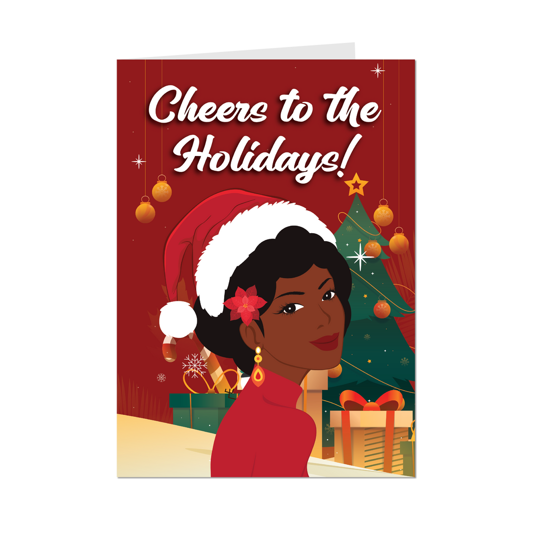 Gifted with a Joyful Heart - African American Woman - Christmas Card Shop