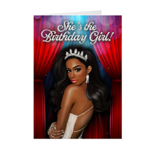 Load image into Gallery viewer, Center of Attention Birthday Girl - African American Woman - Black Card Shop