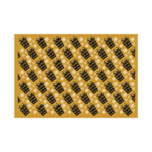 Load image into Gallery viewer, Family Friends Love Health Hope Faith - Gift Wrap Paper Roll (Gold &amp; Black)
