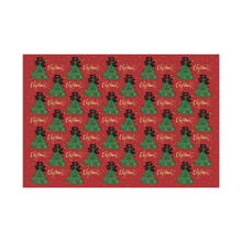 Load image into Gallery viewer, Stylish Holiday - African American Woman - Christmas Gift Wrapping Paper Roll