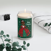 Load image into Gallery viewer, African American Princess - Christmas Scented Soy Candle - Merry Christmas Design
