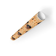 Load image into Gallery viewer, Adorned With Jewels - African American Woman - Floral Gift Wrapping Paper Roll - Rolled View