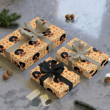 Load image into Gallery viewer, Adorned With Jewels - African American Woman - Floral Gift Wrapping Paper Roll - Wrapped Gifts 2