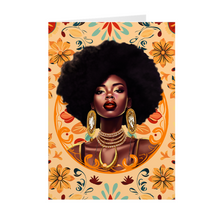 Load image into Gallery viewer, Diamond Glam - African American Woman - Black Card Shop