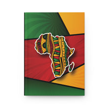 Load image into Gallery viewer, African Pride Hardcover Journal — Afrocentric Design in Red, Green, Black &amp; Gold