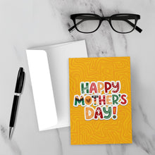 Load image into Gallery viewer, Afrocentric  - Colors of Africa - Happy Mother's Day - Black Card Shop - African American Greeting Card Shop - Colorful Mother's Day Cards