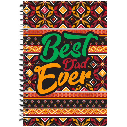 Afrocentric Best Dad Ever Notebook Front