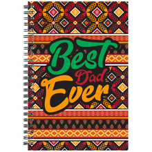 Load image into Gallery viewer, Afrocentric Best Dad Ever Notebook Front 2