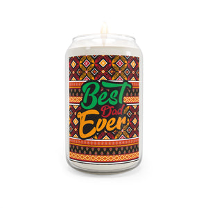 Afrocentric Best Dad Ever Scented Candle - Perfect Gift for Father's Day & Celebrations