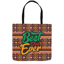 Load image into Gallery viewer, Afrocentric Best Dad Ever Tote Bags  2