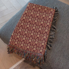 Load image into Gallery viewer, Afrocentric Cozy Decorative Woven Blankets - 3 Sizes - Home Décor &amp; Gift Giving Folded on Sample Couch