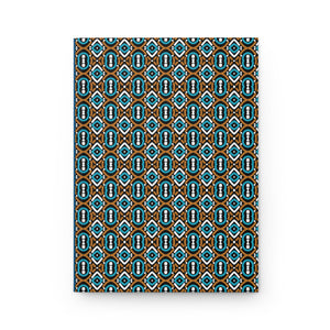 Afrocentric Patterned Hardcover Journal - Perfect for Creative Minds and Gift Giving Front  