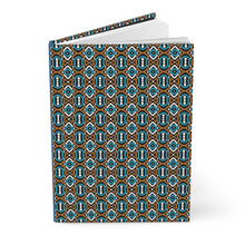 Load image into Gallery viewer, Afrocentric Patterned Hardcover Journal - Perfect for Creative Minds and Gift Giving Front Slightly Opened
