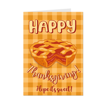 Load image into Gallery viewer, Apple Pie - Happy Thanksgiving Hope it&#39;s Sweet - Greeting Card Shop - Front
