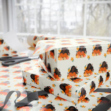Load image into Gallery viewer, Beautiful Energy - Smiling African American Woman - Floral Gift Wrapping Paper - Wrapped Gifts