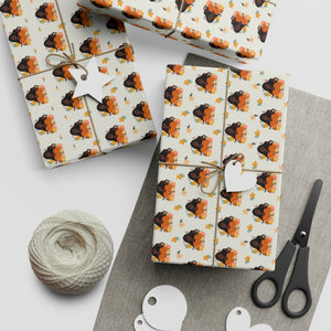 Beautiful Energy - Smiling African American Woman - Floral Gift Wrapping Paper - Wrapped Gifts Sample Photo
