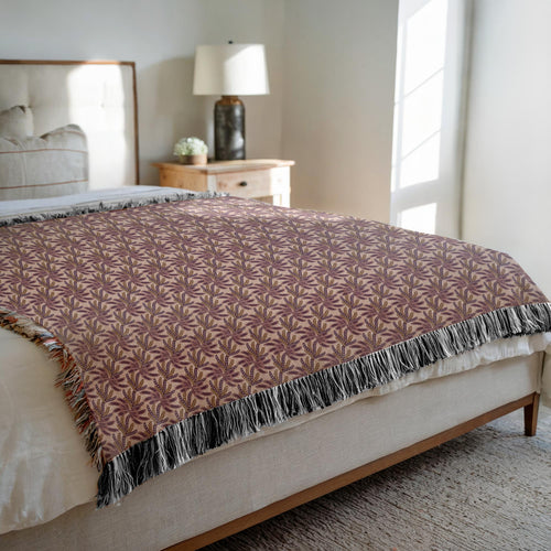 Believe In Yourself Cozy Decorative Woven Blankets - 3 Sizes - Home Décor & Gift Giving on Sample Bed