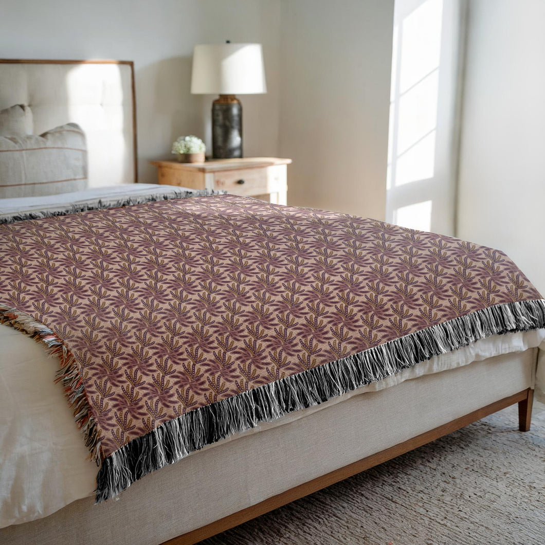 Believe In Yourself Cozy Decorative Woven Blankets - 3 Sizes - Home Décor & Gift Giving on Sample Bed