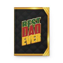 Load image into Gallery viewer, Best Dad Ever Hardcover Journal — Father's Day Gift Notebook - Quilt Design &amp; Gold Frame