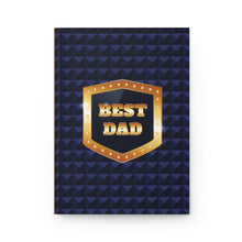 Load image into Gallery viewer, Best Dad Hardcover Journal — Father’s Day Gift Notebook - Blue &amp; Gold