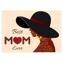 Load image into Gallery viewer, Big Smile - Heart Red Rose - Best Mom Ever - African American Greeting Card Shop - Happy Mother - Holiday Cards