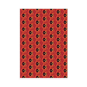 Birthday Crown & Jewelry - African American Woman - Birthday Gift Wrapping Paper Roll - Front View