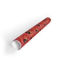 Load image into Gallery viewer, Birthday Crown &amp; Jewelry - African American Woman - Birthday Gift Wrapping Paper Roll - Rolled View