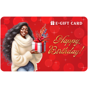 Black Stationery Birthday E-Gift Card