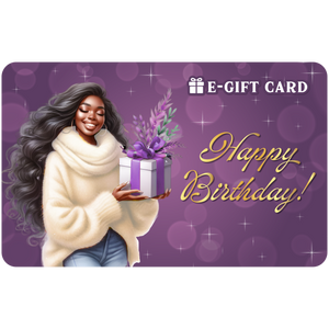 Black Stationery Birthday E-Gift Card