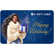 Load image into Gallery viewer, Black Stationery Birthday E-Gift Card