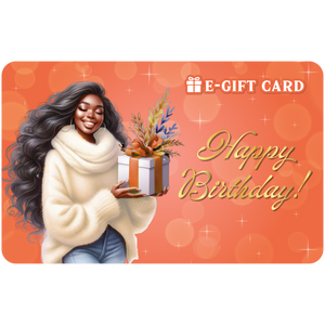 Black Stationery Birthday E-Gift Card
