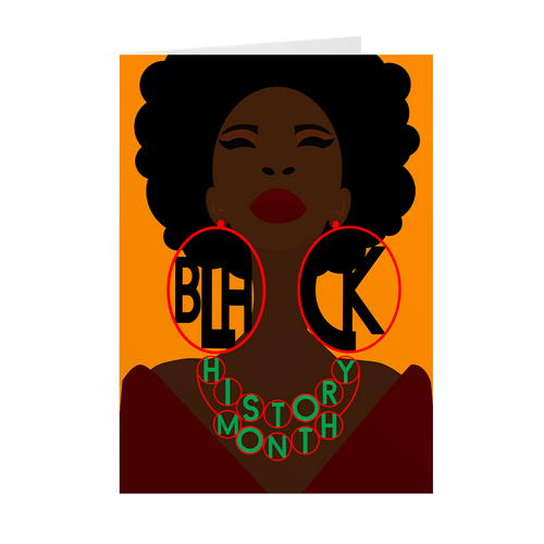 She's A Jewel - Black History Month Greeting Card