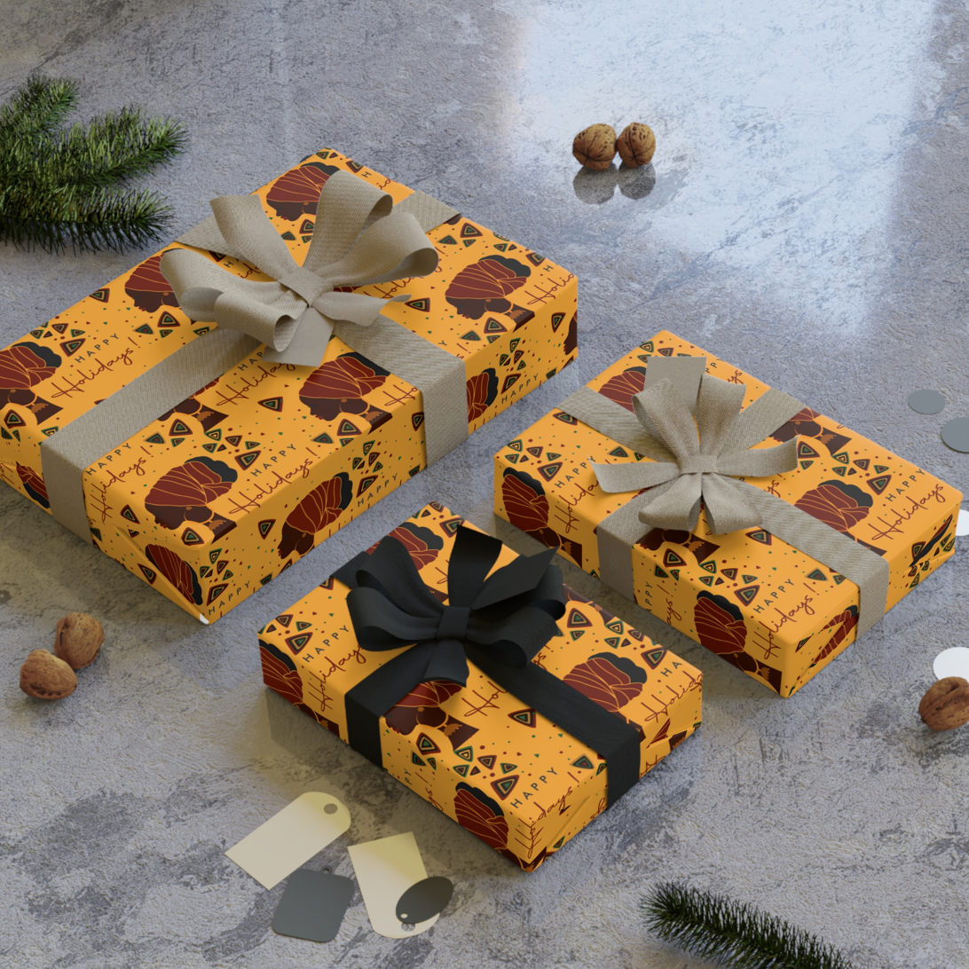 African gift store wrap