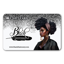 Load image into Gallery viewer, Black Stationery E-Gift Card 01