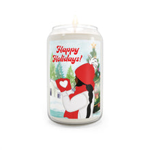 Load image into Gallery viewer, Black Girl Snow Heart - Holiday Scented Soy Candles - 13.75oz | Festive Aromas for Home Decor Front