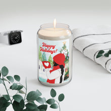Load image into Gallery viewer, Black Girl Snow Heart - Holiday Scented Soy Candles - 13.75oz | Festive Aromas for Home Decor mock up view